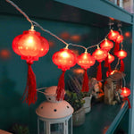 Guirlande Lanternes Chinoises Rouges