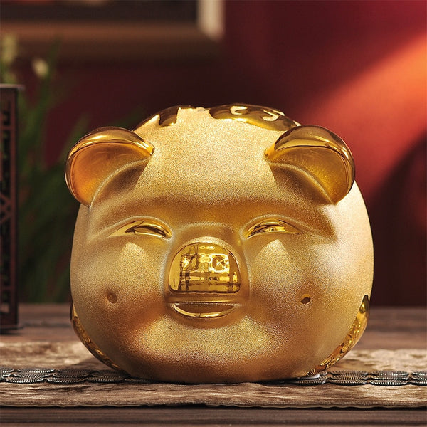 marque generique - mignon cochon tirelire collection zodiaque chinois  cochon figurine cadeau noir - Objets déco - Rue du Commerce