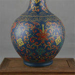 vase antique chinois motifs floraux