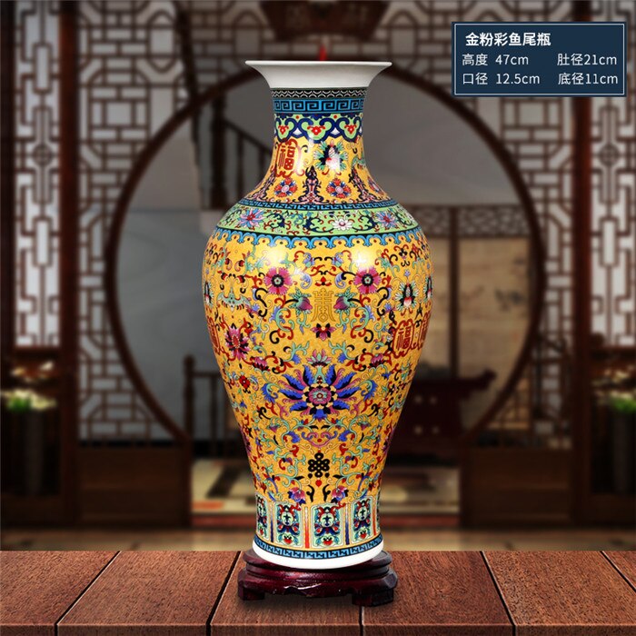 vase chinois en cloisonné