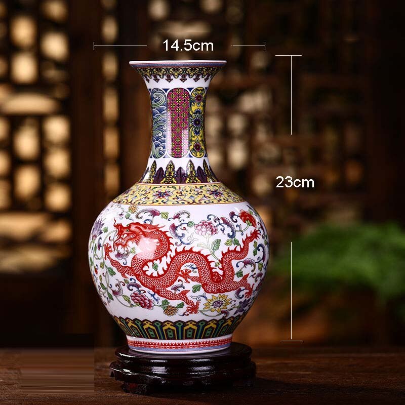 Vase Oriental Dragon