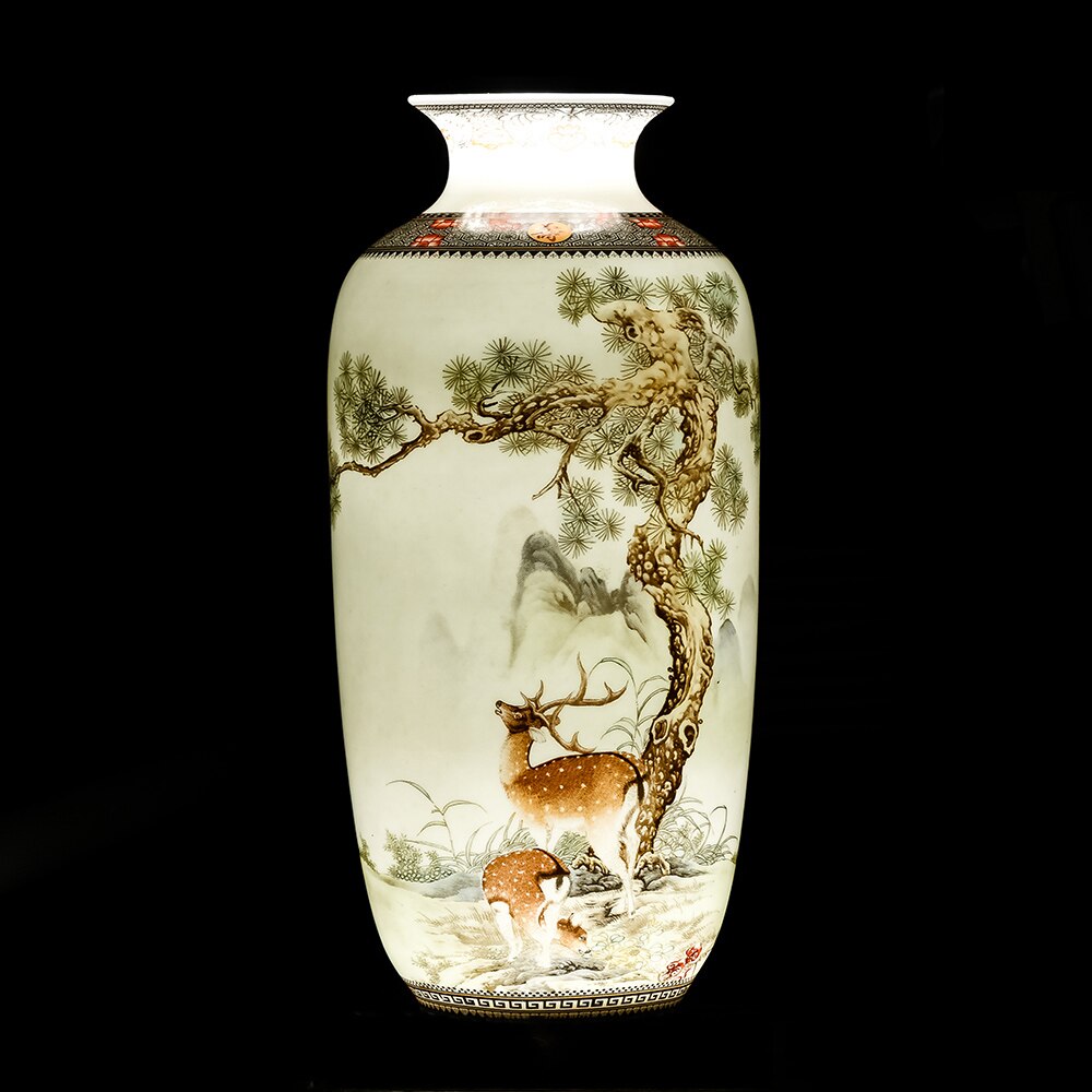  vase décor chinois
